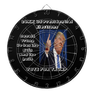 Portrait von Donald Trump Dartscheibe