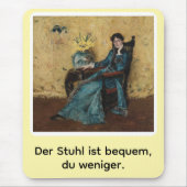 Portrait von Dora Wheeler mit frechem Spruch Mousepad (Vorne)