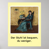 Portrait von Dora Wheeler mit frechem Spruch Poster (Vorne)
