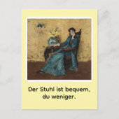Portrait von Dora Wheeler mit frechem Spruch Postkarte (Vorderseite)