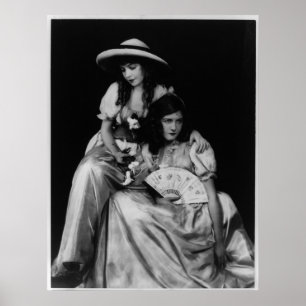 Portrait von Dorothy und Lillian Gish Poster