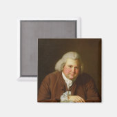 Portrait von Dr. Erasmus Darwin Magnet (Vorderseite/Rückseite)