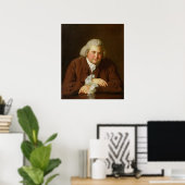 Portrait von Dr. Erasmus Darwin Poster (Heimbüro)