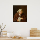Portrait von Dr. Erasmus Darwin Poster (Küche)
