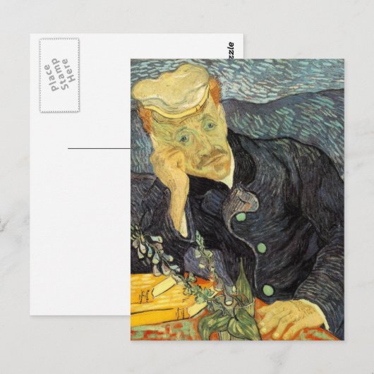 Portrait von Dr. Gachet Postkarte (Vorne/Hinten)
