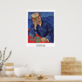 Portrait von Dr. Gachet von Vincent Van Gogh Poster (Küche)