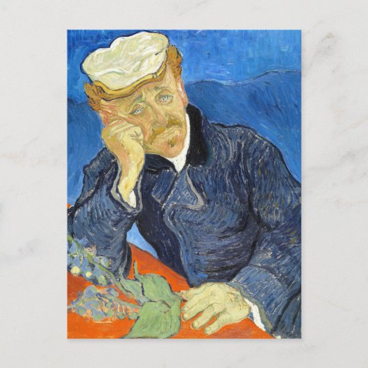 Portrait von Dr. Gachet von Vincent Van Gogh Postkarte (Vorderseite)