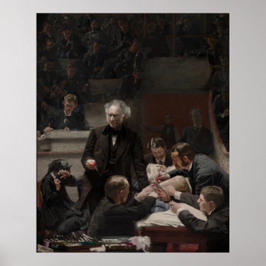 Portrait von Dr. Samuel D. Gross von Thomas Eakins Poster (Vorne)