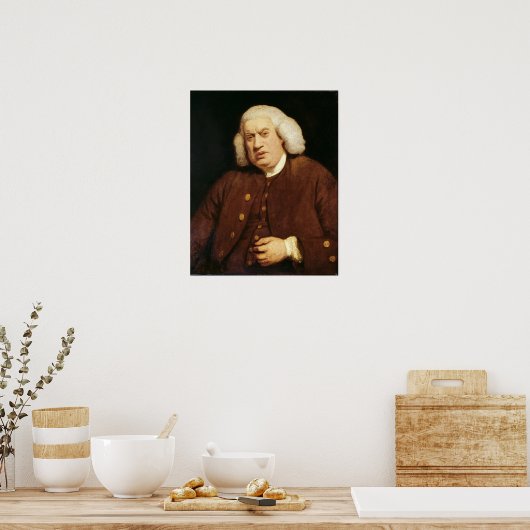 Portrait von Dr. Samuel Johnson Poster (Küche)