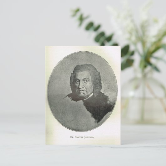 Portrait von Dr. Samuel Johnson Postkarte (Stehend Vorderseite)