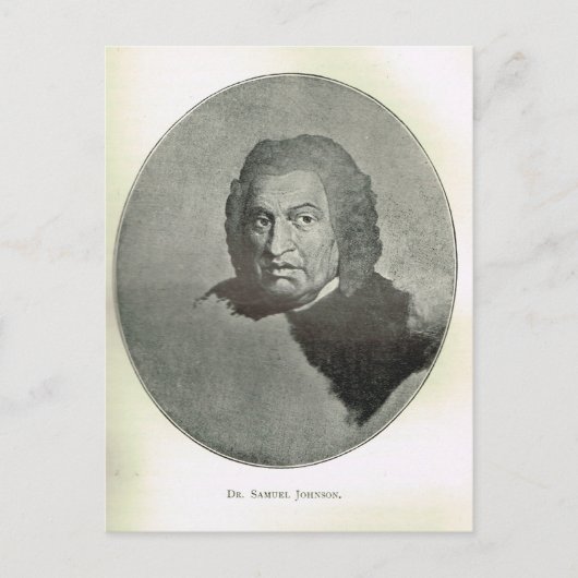 Portrait von Dr. Samuel Johnson Postkarte (Vorderseite)