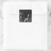 Portrait von Earl Gray Quadratischer Aufkleber (Tasche)