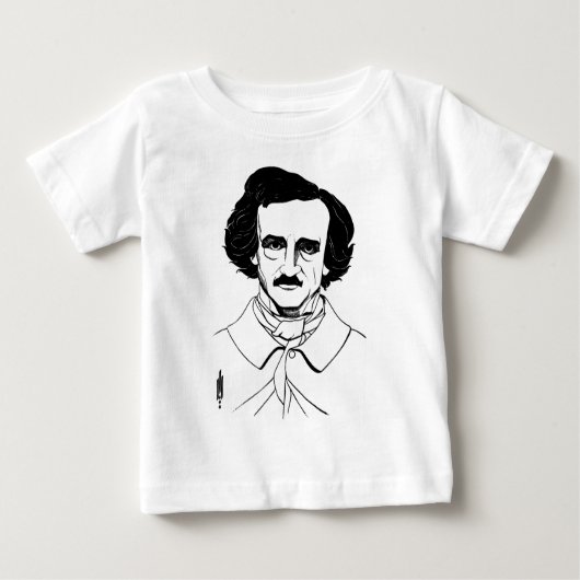 Portrait von Edgar Allan Poe Baby T-shirt (Vorderseite)