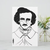 Portrait von Edgar Allan Poe Briefpapier (Stehend Vorderseite)