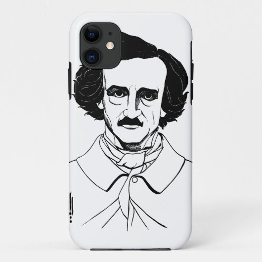 Portrait von Edgar Allan Poe Case-Mate iPhone Hülle (Rückseite)