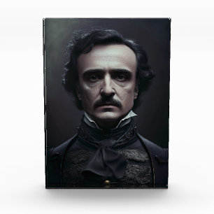 Portrait von Edgar Allan Poe Foto Block