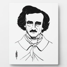 Portrait von Edgar Allan Poe Fotoplatte