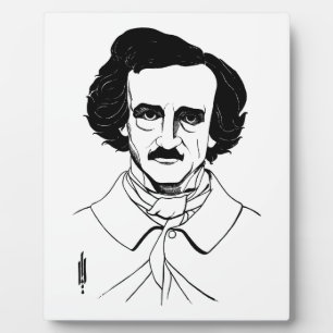 Portrait von Edgar Allan Poe Fotoplatte