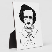 Portrait von Edgar Allan Poe Fotoplatte (Seite)