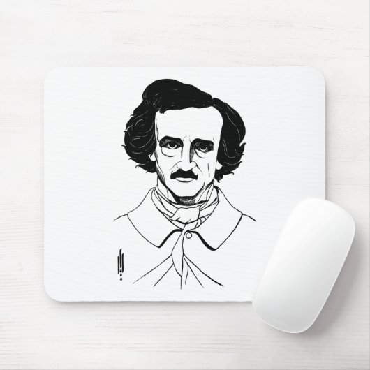 Portrait von Edgar Allan Poe Mousepad (Mit Mouse)