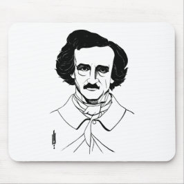 Portrait von Edgar Allan Poe Mousepad