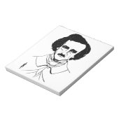Portrait von Edgar Allan Poe Notizblock (Rotiert)