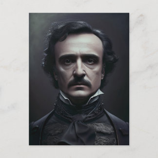 Portrait von Edgar Allan Poe Postcard Postkarte