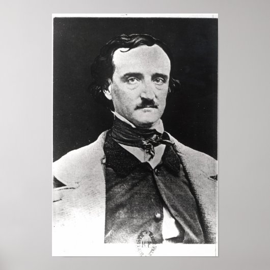 Portrait von Edgar Allan Poe Poster (Vorne)