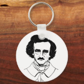 Portrait von Edgar Allan Poe Schlüsselanhänger (Vorderseite)