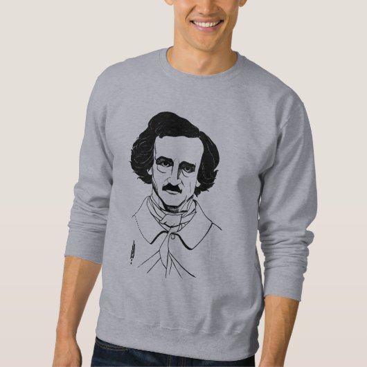 Portrait von Edgar Allan Poe Sweatshirt (Vorderseite)