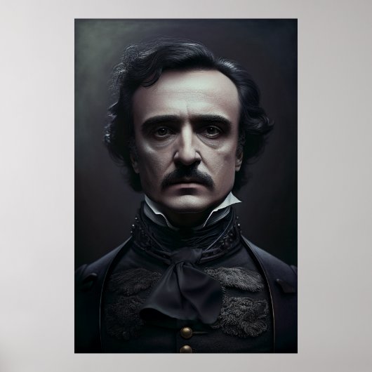 Portrait von Edgar Allan Poster (Vorne)