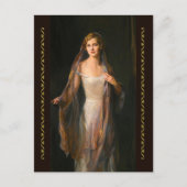 Portrait von Edith Hope Iselin Postkarte (Vorderseite)