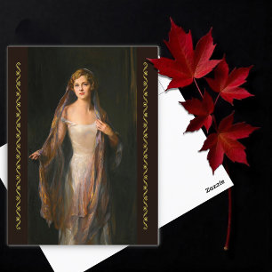 Portrait von Edith Hope Iselin Postkarte