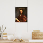 Portrait von Edmond Halley, c.1687 Poster (Küche)
