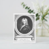 Portrait von Edmond Halley Postkarte (Stehend Vorderseite)