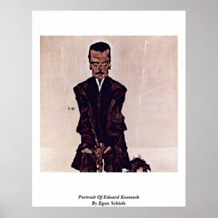 Portrait von Eduard Kosmack von Egon Schiele Poster