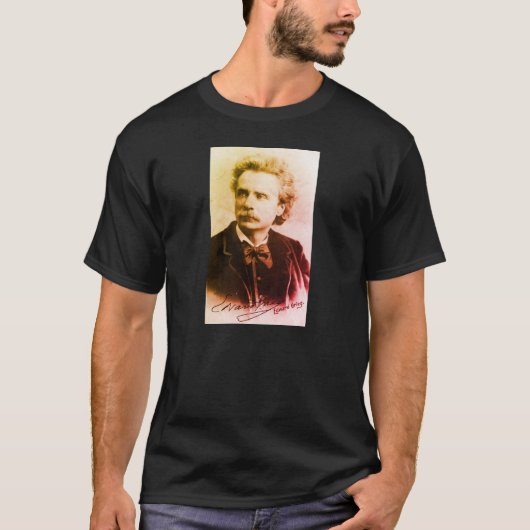 Portrait von Edvard Grieg T - Shirt (Vorderseite)