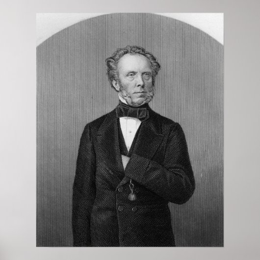 Portrait von Edward Baines Poster (Vorne)