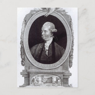 Portrait von Edward Gibbon Postkarte