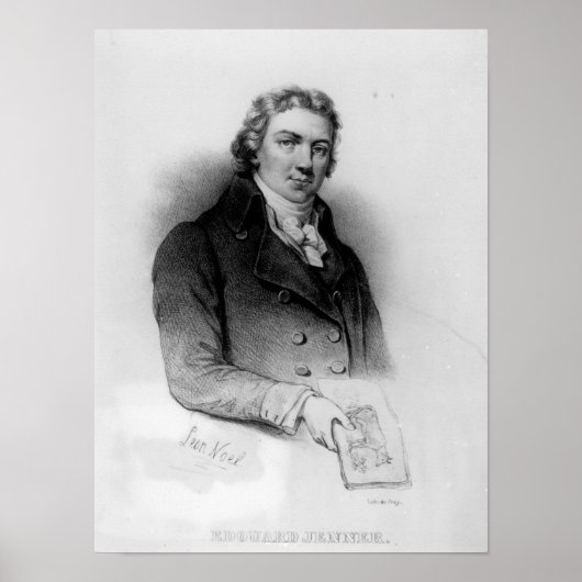 Portrait von Edward Jenner Poster (Vorne)