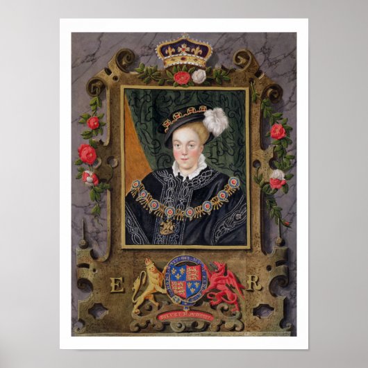 Portrait von Edward VI (1537-53) King of England,  Poster (Vorne)
