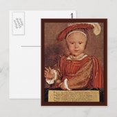 Portrait von Edward Vi. Als Kind Postkarte (Vorne/Hinten)