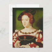 Portrait von Eleanor von Hapsbourg Postkarte (Vorne/Hinten)