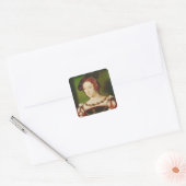 Portrait von Eleanor von Hapsbourg Quadratischer Aufkleber (Umschlag)