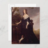 Portrait von Elisabeth, Königin von Böhmen Postkarte (Vorne/Hinten)