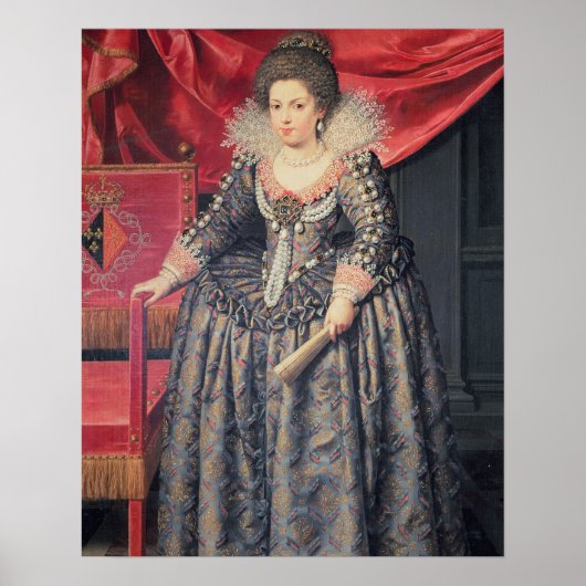 Portrait von Elisabeth von Frankreich (1602-44) To Poster (Vorne)