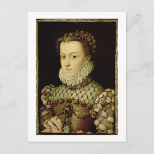 Portrait von Elisabeth von Österreich (1554-1992)  Postkarte (Vorderseite)
