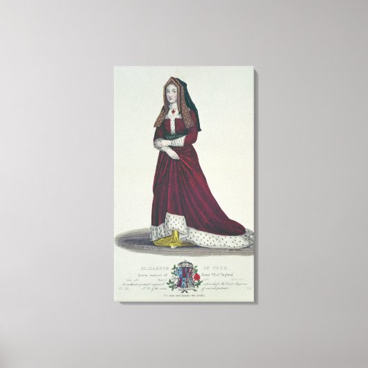 Portrait von Elisabeth von York, 1841 Leinwanddruck (Vorderseite)