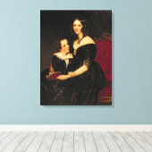 Portrait von Eliza Boardman und ihrem Sohn Robert, Leinwanddruck (Insitu (Holzboden))