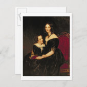 Portrait von Eliza Boardman und ihrem Sohn Robert, Postkarte (Vorne/Hinten)